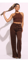 Load image into Gallery viewer, Two Piece Pant Lounge Set
